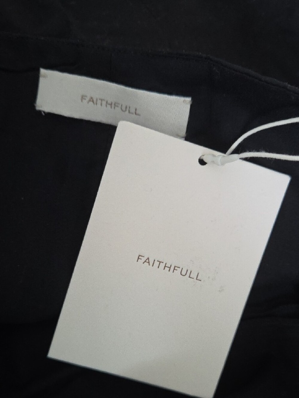 Faithfull the Brand Black Spaghetti-Strap Slip Midi Dress - Picture 2 of 6